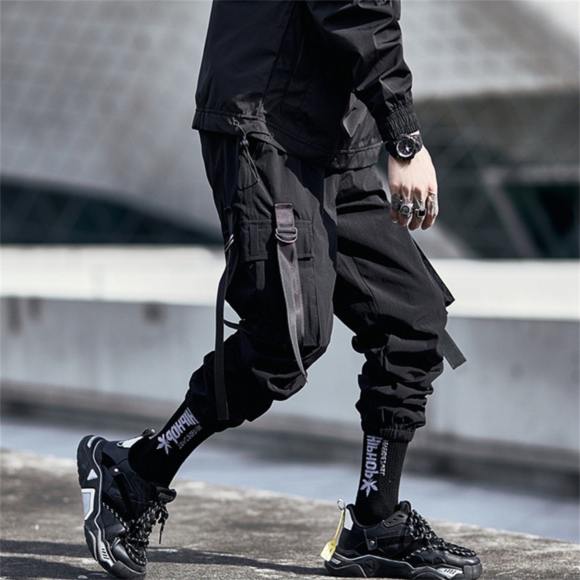 Japanese Straps Techwear Cyberpunk Streetwear Pants Gothic - Etsy New  Zealand