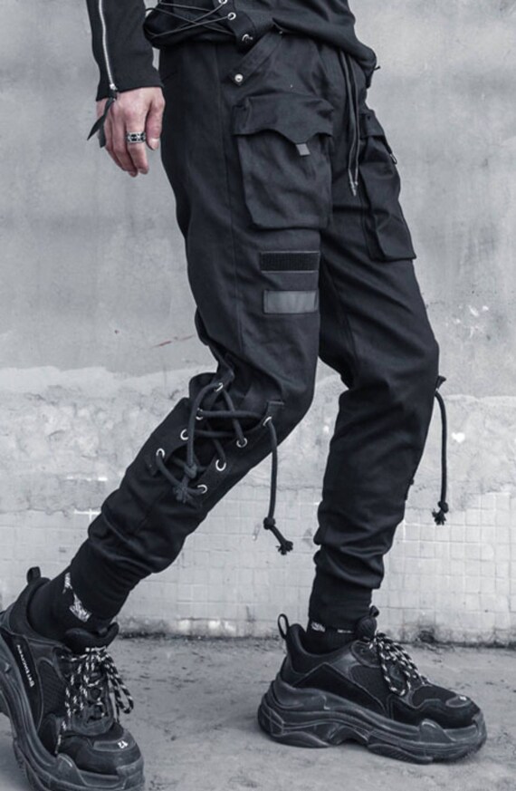 Cyberpunk Men's Techwear Pants Japanese Joggers Cargo | Etsy