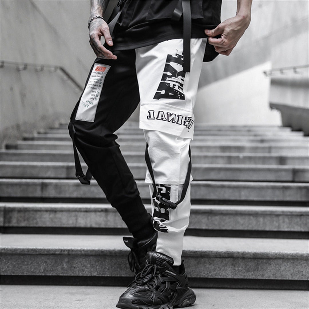 Japanese Prints Techwear Pants Joggers Cargo Pants Men's - Etsy