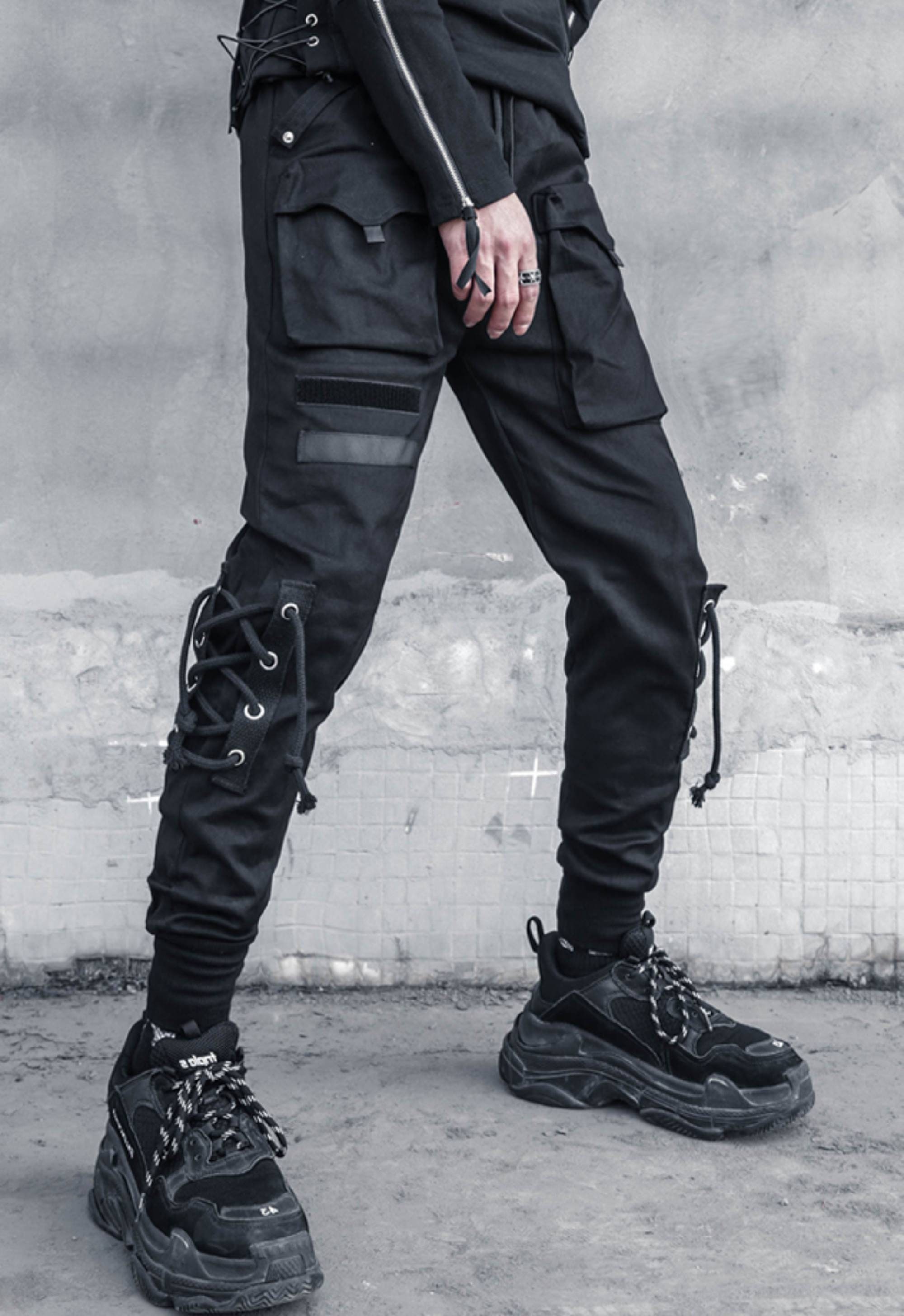 Cyberpunk Men's Techwear Pants Japanese Joggers Cargo | Etsy