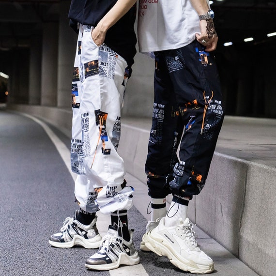 Couples Techwear Pants Gothic Darkwear Cargo Pants Cyberpunk | Etsy