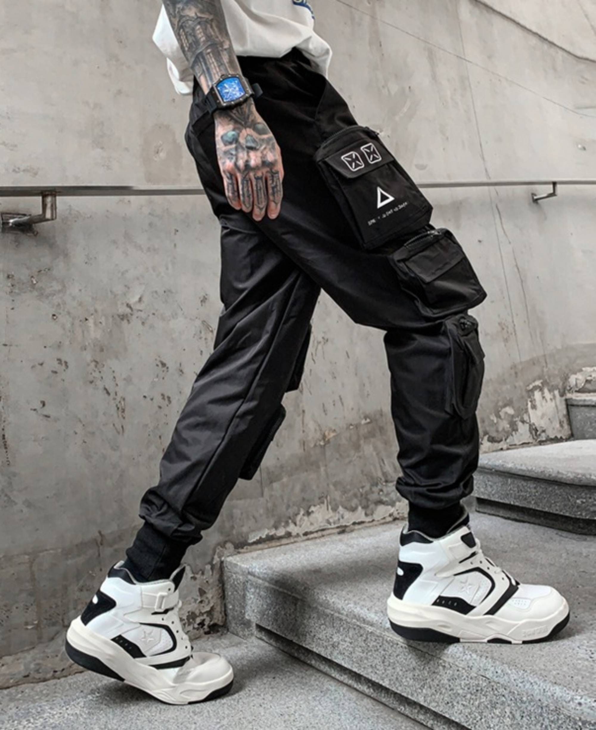 Cyberpunk Men's Techwear Pants Japanese Joggers Cargo - Etsy Canada