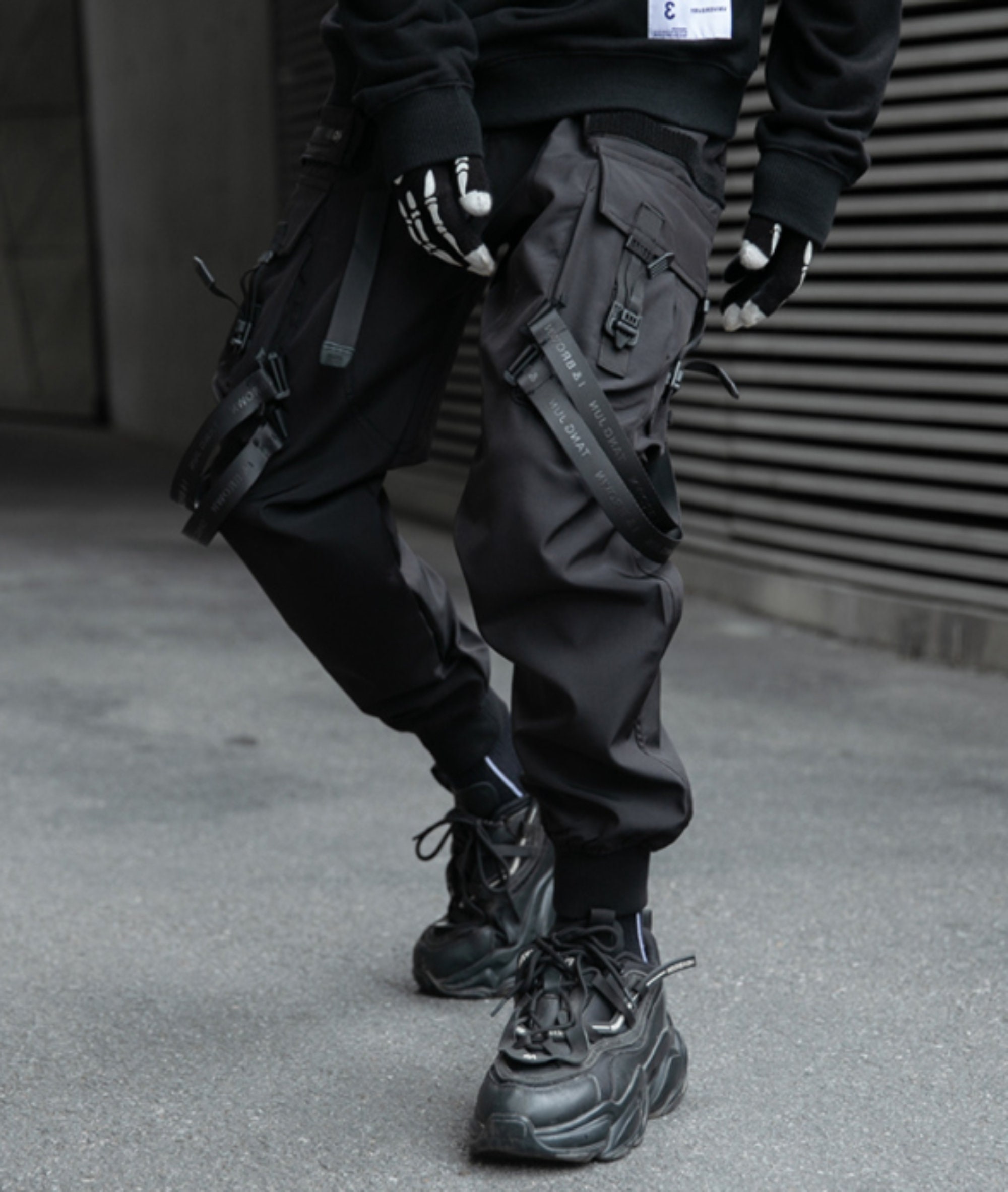Herren Techwear Hose Cyberpunk Cargo Streetwear Hose Matte Etsy.de
