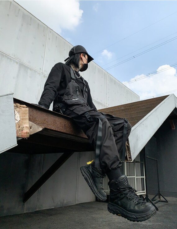 Samurai Techwear Pants Cyberpunk Straps Cargo Pants Gothic - Etsy