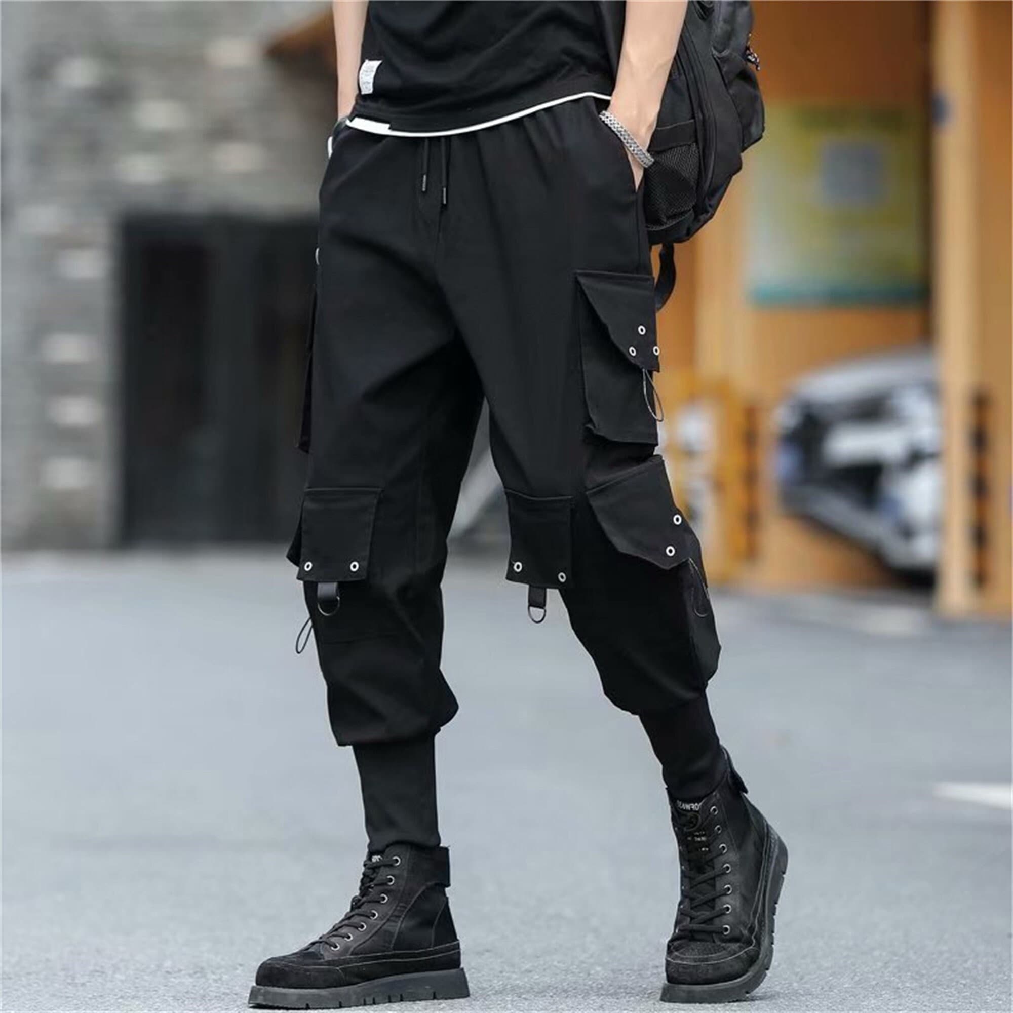 Men's Tactical Techwear Pants Japanese Joggers Cargo - Etsy