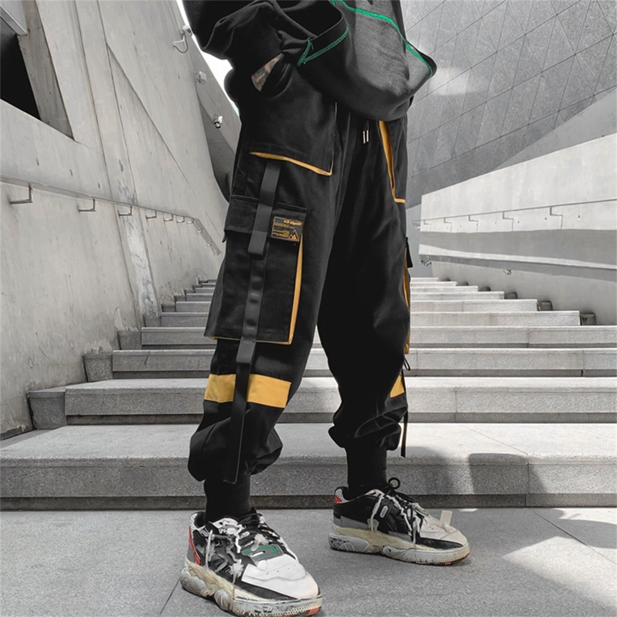 Lady Faux Leather Shiny Metallic Jogger Pants Hip Hop Trousers Clubwear  Pants  eBay