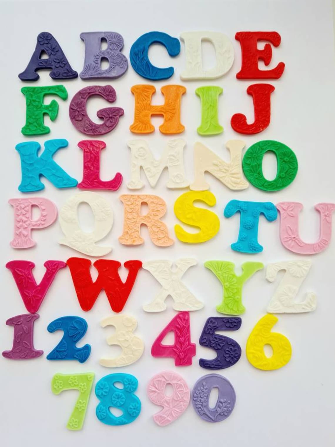Edible Sugar Letters and Numbers Personalised Cake and Etsy