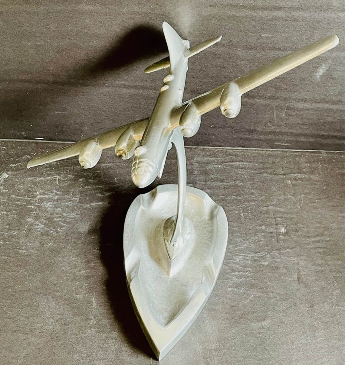 Rare Vintage Boeing B29 Superfortress Airplane Ashtray Chrome Etsy