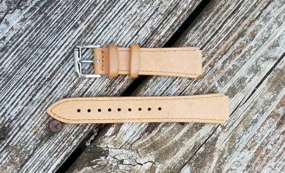 Tan Leather Watch Strap 18mm Wide Watch Band Seiko 5 - Etsy
