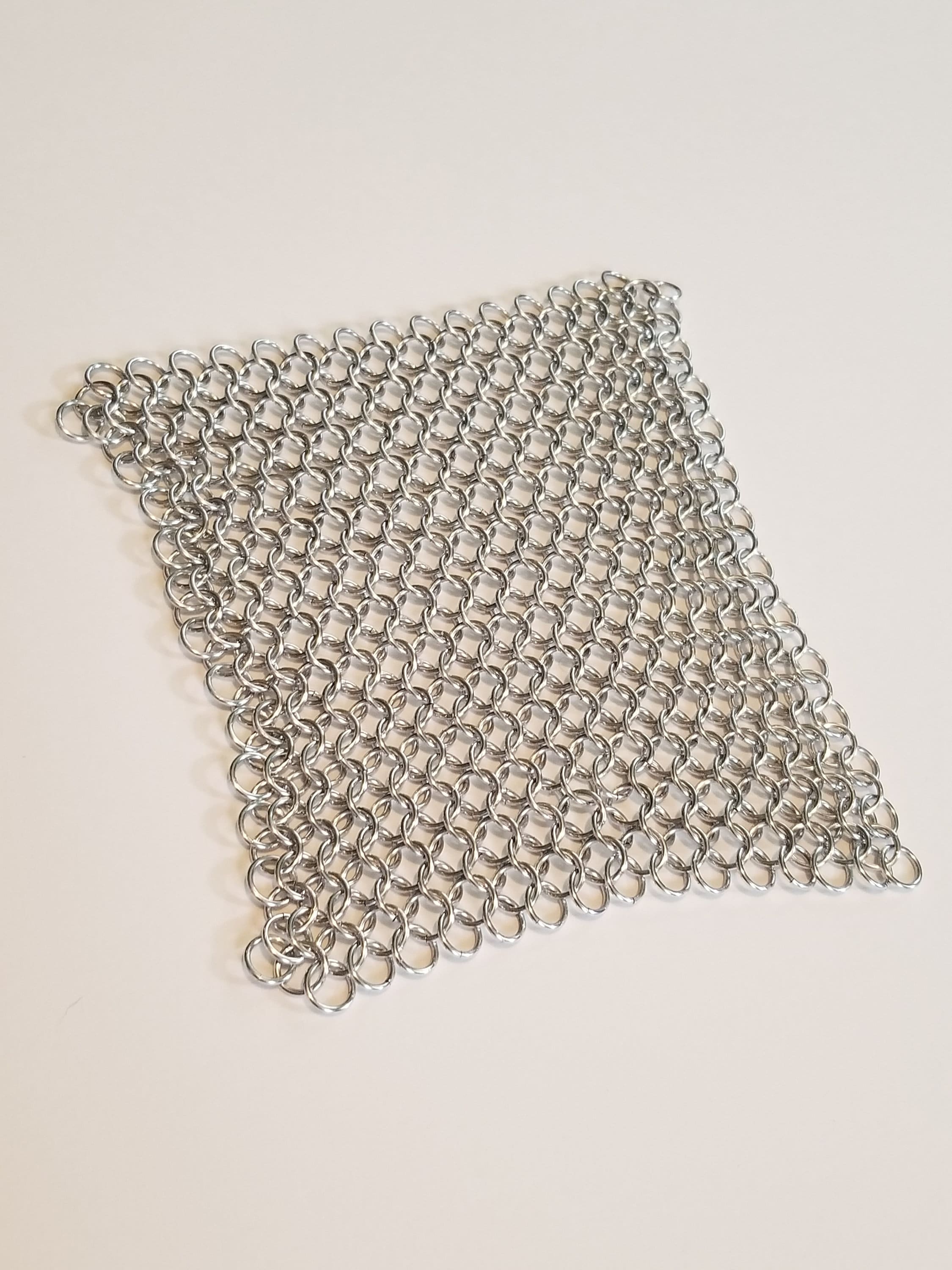 Chain Mail - Classic- Silver - 1 inch Wide - B104 9.75 Inches