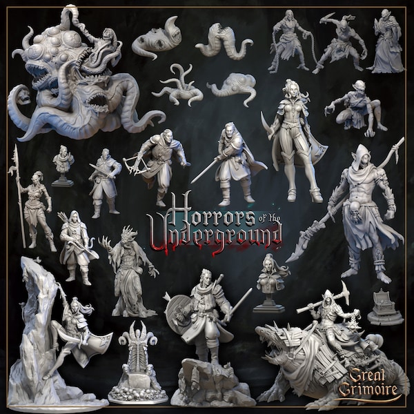 Great Grimoire - Horrors of the Underground - Resin Figures