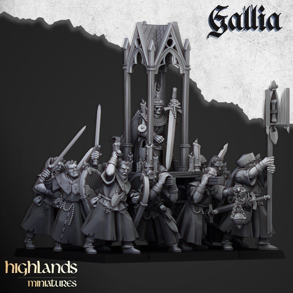 Highlands Miniatures - Gallia - Pèlerins - Figurines résine