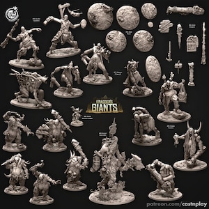 Cast n Play - Kragger&#39;s Giants - Resin figures