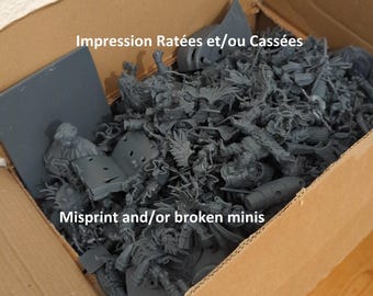 Failed and Broken Prints - Resin Figurines