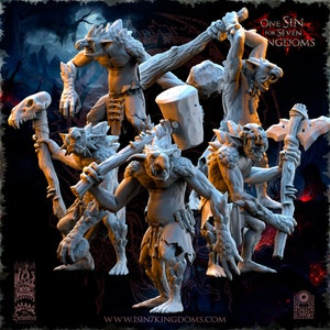 Beholder Miniatures - Stone Trolls - Harsbeeldjes