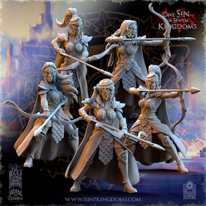 Beholder Miniatures - Elves - Archer Sorority - Resin figurines