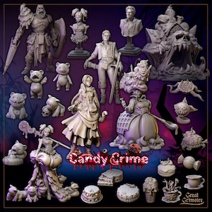 Großes Zauberbuch - Candy Crime - Figuren aus Kunstharz