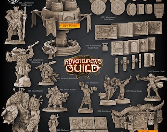 Cast n Play - Adventurer&#39;s Guild - Resin Figures