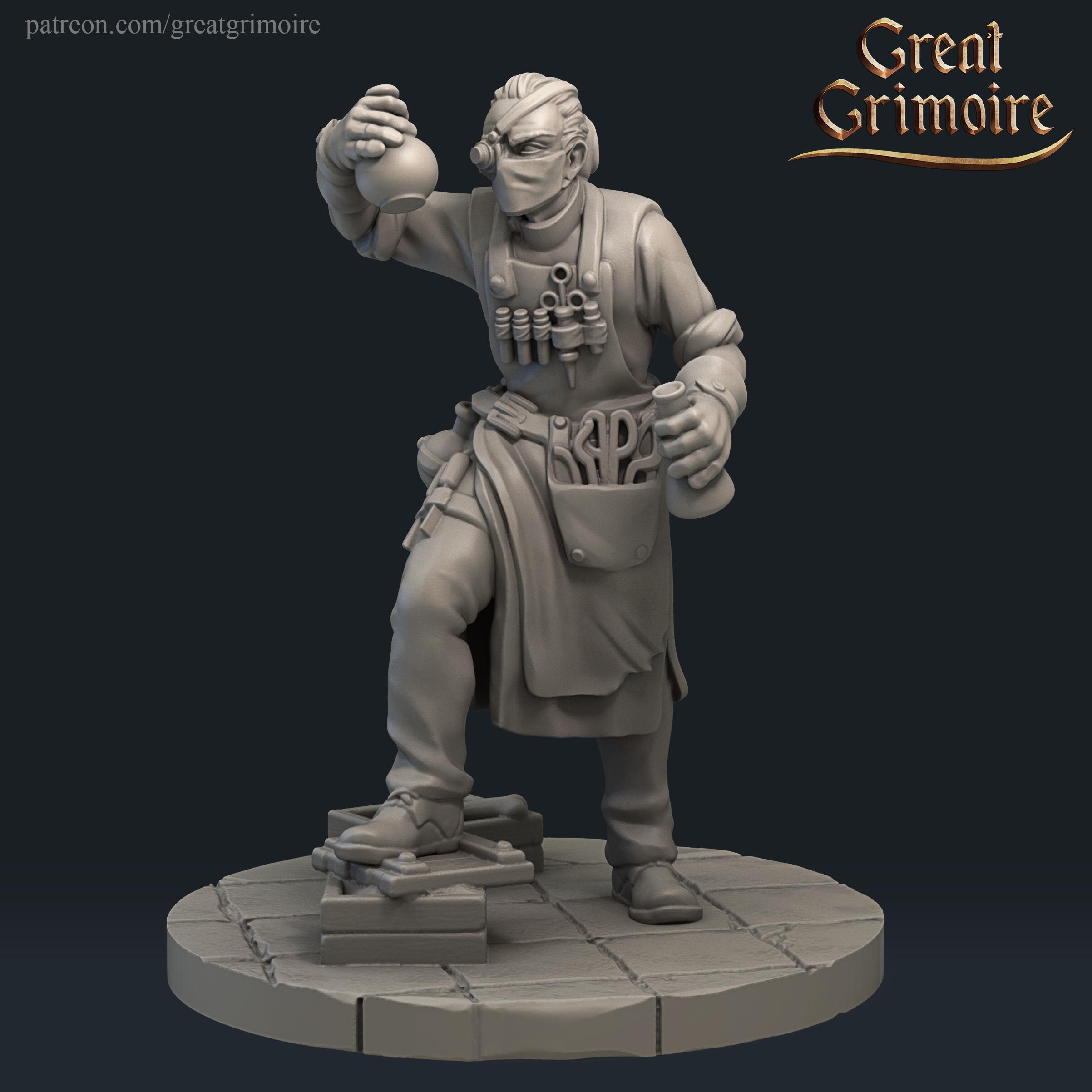 Great Grimoire - Mystic Lab - Resin Figurines - Etsy