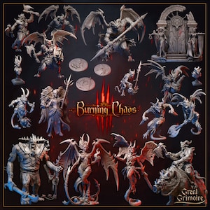 Great Grimoire - Burning Chaos - Resin Figurines