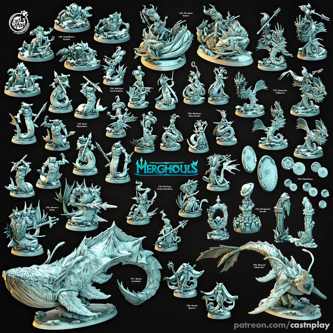 Cast n Play - Merghouls - Figurines résine