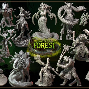 Great Grimoire - Song of the Forest - Resin figurines