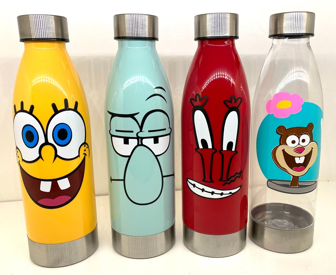 Character Water bottles Etsy