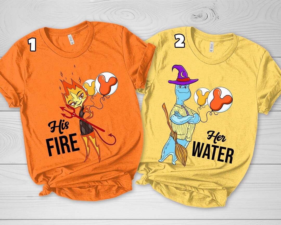 Disney Elemental Ember and Wade Shirt, Elemental Chemical Reaction ...