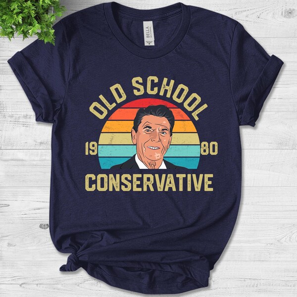 Ronald Reagan Old School 80's Conservative Shirt Men Women Republican Gifts shirt, Patriotic Shirt, Retro Political ShirtN-23112233