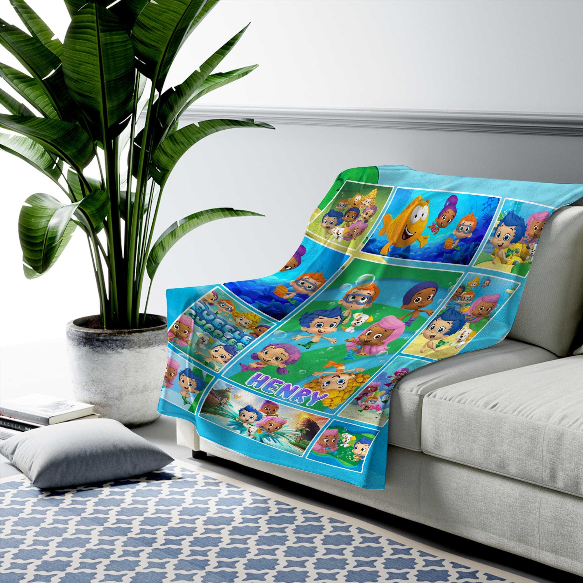 Bubble guppies fleece blanket sale