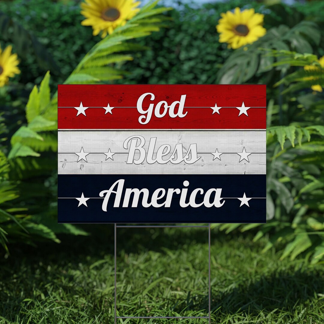 Creative Converting God Bless America Lawn Sign