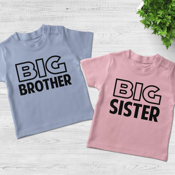 Big Brother Big Sister, Big Sibling Outfits, Matching, Little Brother, Sibling Hospital Outfits, Matching Brother Shirts CZGI04
