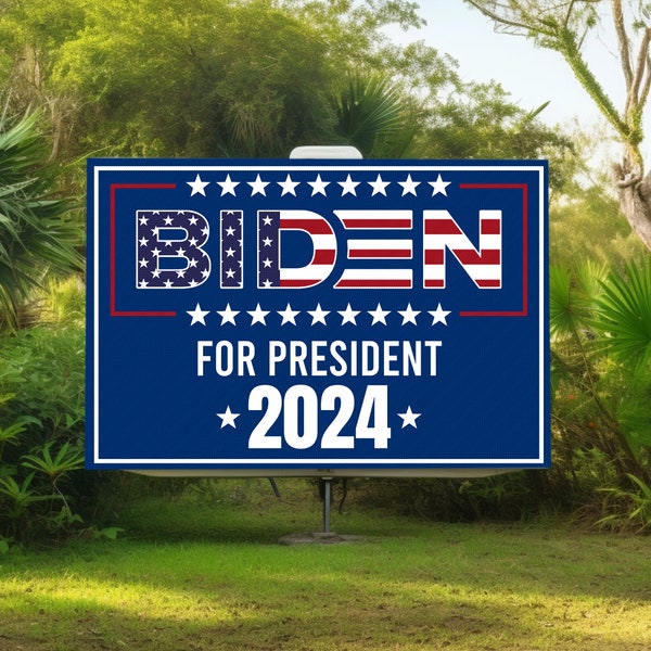 Biden Harris Political Yard Sign, Democrat Yard Signs, Presidential Candidate 2024 Election CZFZ19