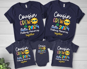 Cousin Crew 2024 Making Memories Together Family Vacation T-shirt, cousin Summer Vacation tee cousin Beach Shirt, cousin vacation Tee D1FB25