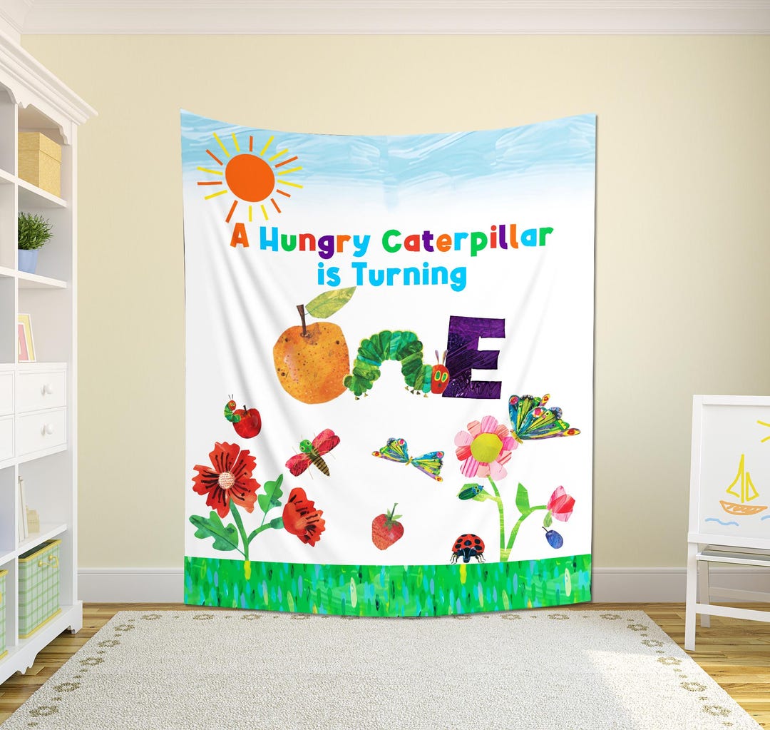 Personalized the Very Hungry Caterpillar Birthday Banner, Custom Banner ...