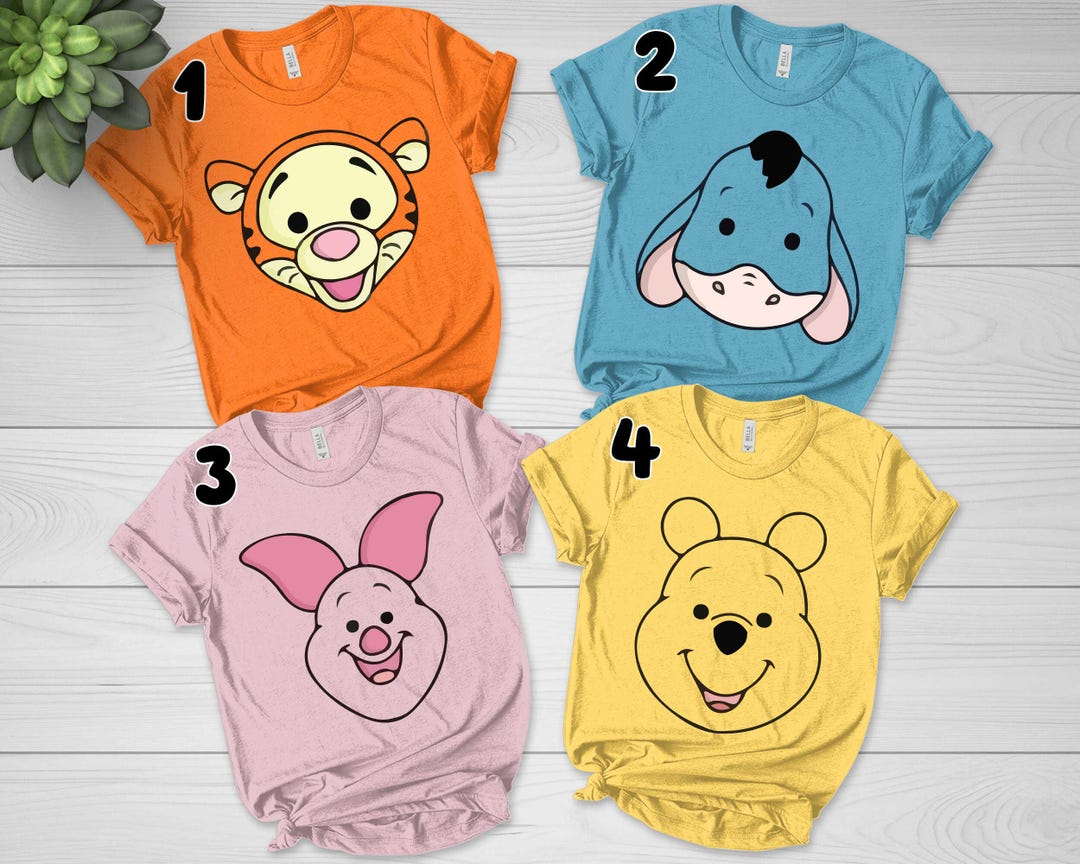 Winnie the Pooh Costume Shirt, Tigger Costume Shirt, Pooh Bear Shirt