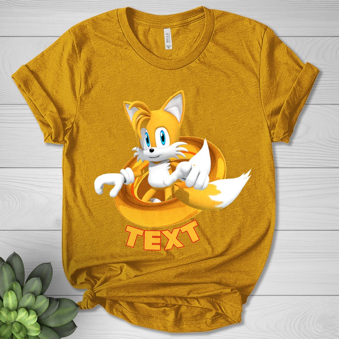 Tails Birthday Shirt, Custom Sonic Tails Shirt for Kids, Matching ...