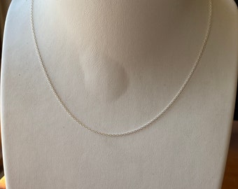 16” sterling silver chain