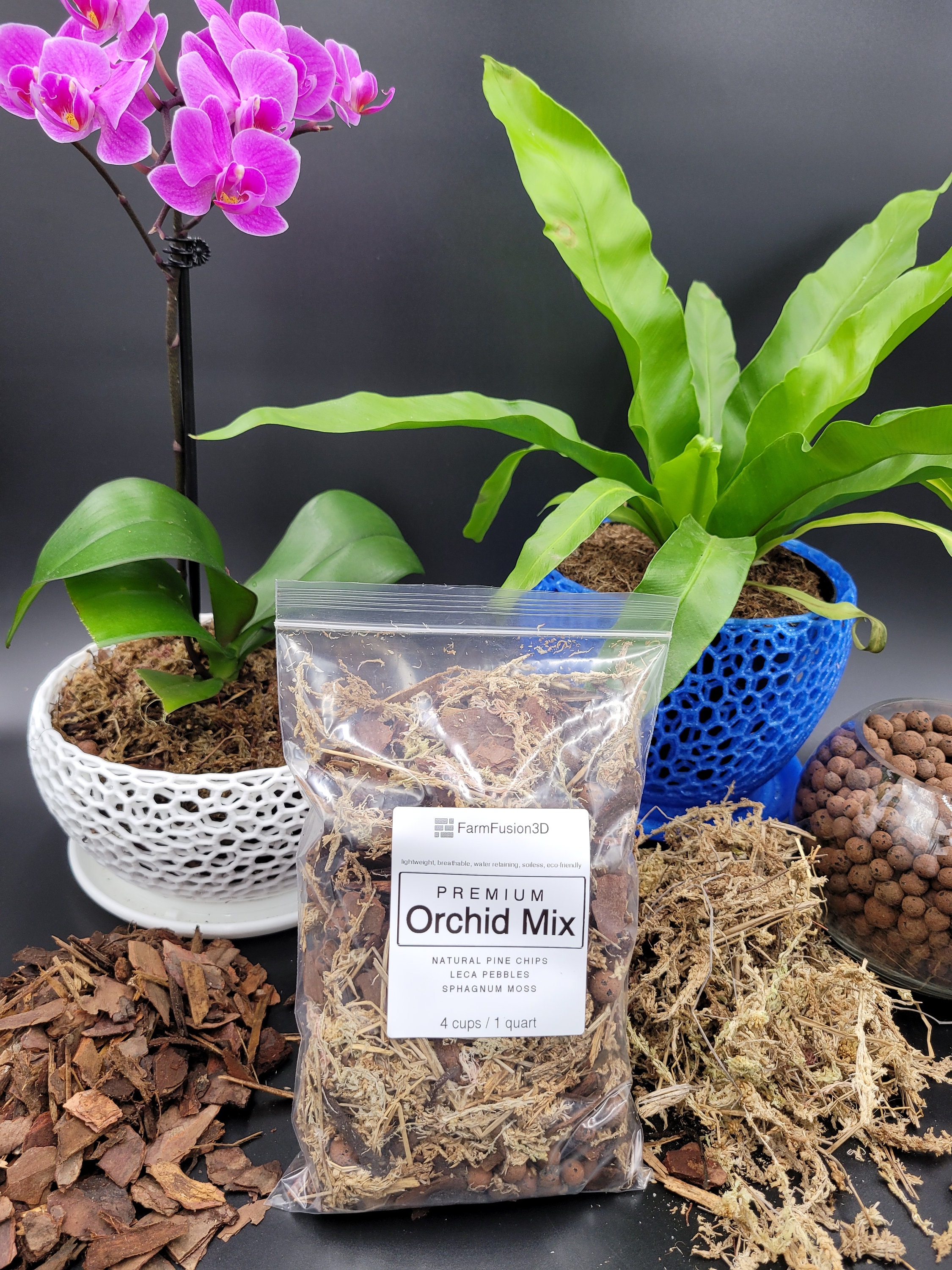 6L Natural Sphagnum Moss Orchid Potting Mix for Orchid Gardening