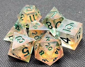 Fallen Leaves (Alt) - 7 Piece Dice Set
