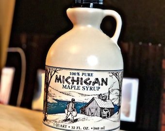 TWO Quarts 100% Pure Michigan Maple Syrup