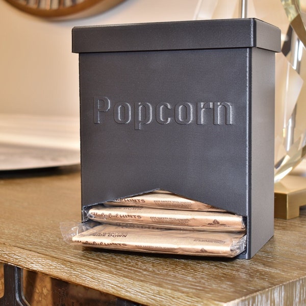 Popcorn Dispenser | Popcorn Organizer | Shelf Popcorn bag organizer | 12ct. Popcorn Dispenser | 3D Printed Popcorn Organizer