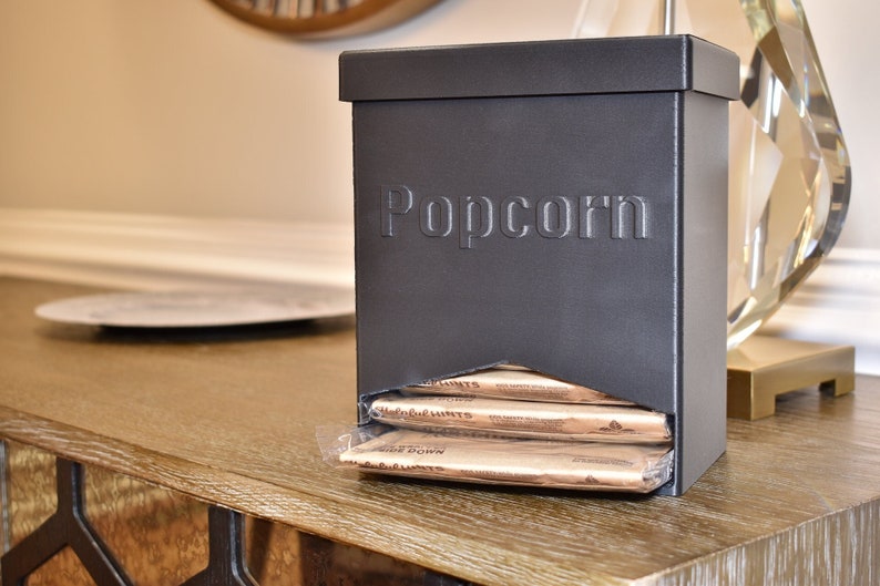 Popcorn Dispenser Popcorn Organizer Shelf Popcorn Bag Etsy