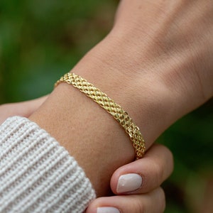 Snake Chain Bracelet Gold Bismarck