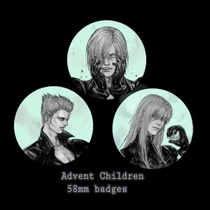 Final Fantasy Advent Children Remnants of Sephiroth 58mm Badge