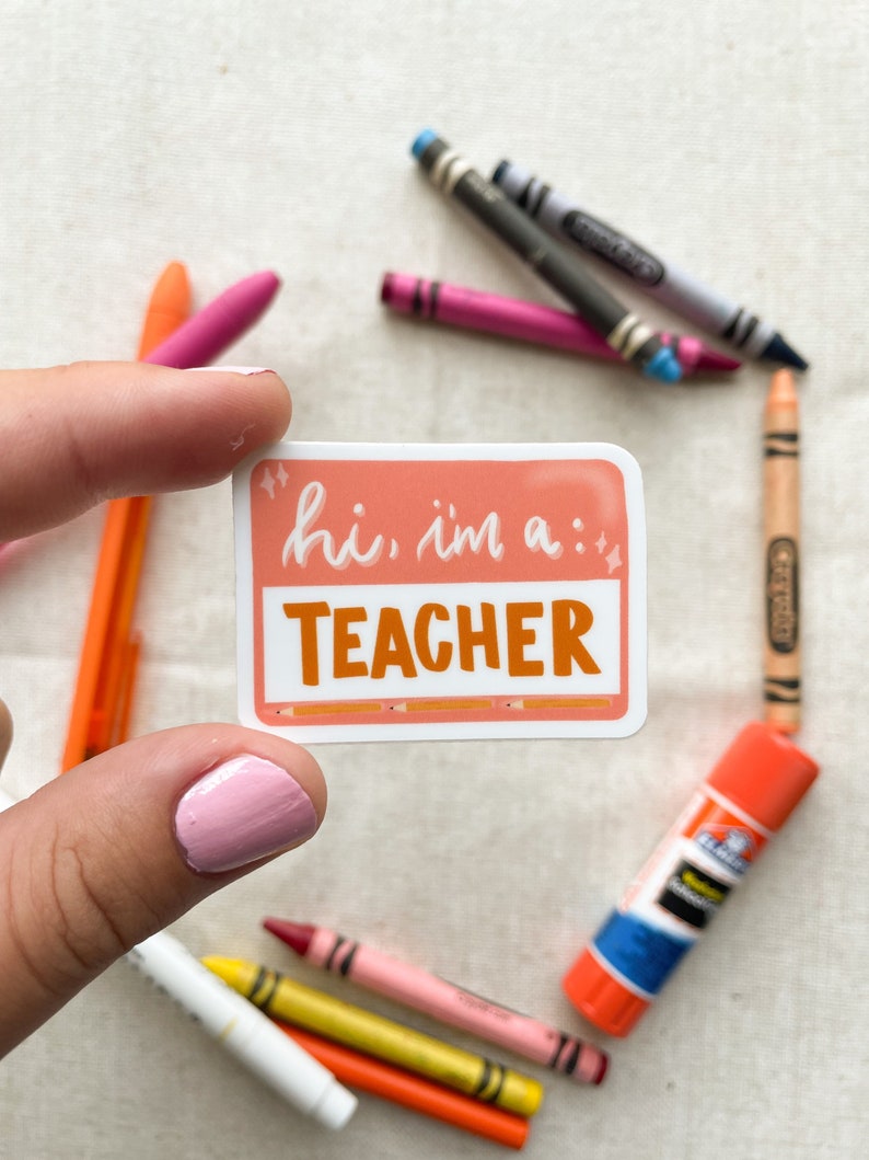 Teacher Minis Pack Waterproof Aesthetic Sticker for Etsy