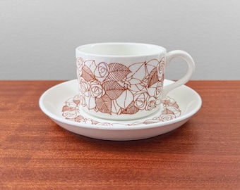 PORCELANA SCHMIDTエスプレッソティーカップとソーサー 2個セット PORCELANA SCHMIDTエスプレッソティーカップとソーサー 2個セット