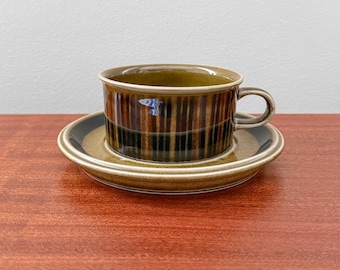 Vintage Arabia Finland Kosmos tekopp med fat