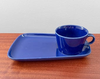 Raro televisore vintage Arabia Finlandia Kilta Blue