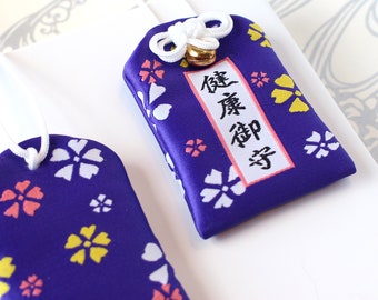 OMAMORI japonais | Santé | Porte-bonheur / Talisman / Amulette | Porte-bonheur | Violet | Protection Omamori | Priez pour une longue vie | Force